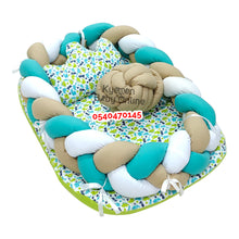 Load image into Gallery viewer, Baby Bed (Baby Lounger / Portable Infant Co Sleeper Bassinet With Spiral Bumper / Baby Nest) - Kyemen Baby Online