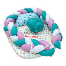 Load image into Gallery viewer, Baby Bed (Baby Lounger / Portable Infant Co Sleeper Bassinet With Spiral Bumper / Baby Nest) - Kyemen Baby Online