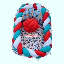 Load image into Gallery viewer, Baby Bed (Baby Lounger / Portable Infant Co Sleeper Bassinet With Spiral Bumper / Baby Nest) - Kyemen Baby Online