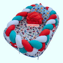 Load image into Gallery viewer, Baby Bed (Baby Lounger / Portable Infant Co Sleeper Bassinet With Spiral Bumper / Baby Nest) - Kyemen Baby Online