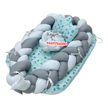 Load image into Gallery viewer, Baby Bed (Baby Lounger / Portable Infant Co Sleeper Bassinet With Spiral Bumper / Baby Nest) - Kyemen Baby Online