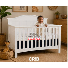 Load image into Gallery viewer, 4-in-1 Convertible Crib Baby Wooden Cot (D01) Baby Bed (Showroom Display)