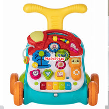 Load image into Gallery viewer, 2 In 1 Musical Push Walker And Educational Learning Desk / Table - Kyemen Baby Online