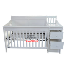 Load image into Gallery viewer, Baby Wooden Cot With Drawer (D08) Baby Bed