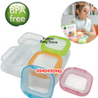 Load image into Gallery viewer, Baby Food Storage Containers / Bowls / Mom & Pea Baby Blocks (4pcs) 120ml