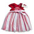 Load image into Gallery viewer, Baby Girl Dress With Pants (DK House) Red And White - Kyemen Baby Online