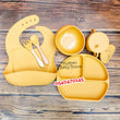 Load image into Gallery viewer, Silicone Baby Bib With Bowl, Cup And Cutlery - Kyemen Baby Online