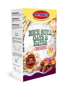 Dr Annie's Rice Soya Oats and Dates Cereal 6m+ 400g - Kyemen Baby Online