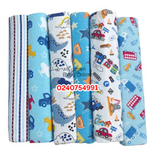 Load image into Gallery viewer, 6 In 1 Coloured Cot Sheet / Receiving Blanket (Kiddy Care) - Kyemen Baby Online