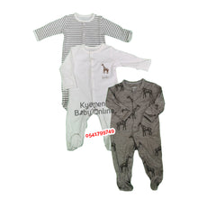 Load image into Gallery viewer, Baby Sleep Suit / Sleep Wear / Overall (Mamas And Papas Male 3Pcs) 0-3 Months. - Kyemen Baby Online