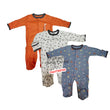 Load image into Gallery viewer, Baby Sleep Suit / Sleep Wear / Overall (Mamas And Papas Male 3Pcs)  0-3 Months. - Kyemen Baby Online