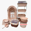 Load image into Gallery viewer, Baby Bath Set (With Bottle Rack And Item Rack With Cover) - Kyemen Baby Online