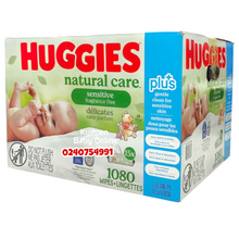 Load image into Gallery viewer, Baby Wipes (Huggies Plus)Sensitive Frangrance Free 72Pcs - Kyemen Baby Online