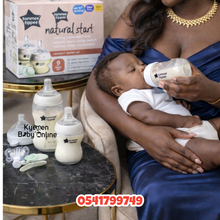 Load image into Gallery viewer, Baby Bottle Set (Tommee Tippee Natural Start Newborn Starter Set) 9pcs - Kyemen Baby Online