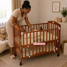 Load image into Gallery viewer, Baby Wooden Cot With Drawer (626) Baby Bed / Baby Crib