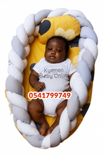 Load image into Gallery viewer, Baby Bed (Baby Lounger / Portable Infant Co Sleeper Bassinet With Spiral Bumper / Baby Nest) - Kyemen Baby Online