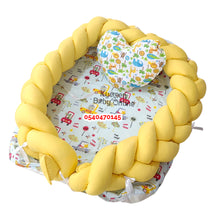 Load image into Gallery viewer, Baby Bed (Baby Lounger / Portable Infant Co Sleeper Bassinet With Spiral Bumper / Baby Nest) - Kyemen Baby Online