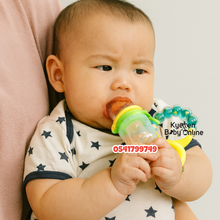 Load image into Gallery viewer, Fruit Pacifier / Fruit Feeder With Rattle Ring & Clip Holder (Dr. Annie's) 4m+ - Kyemen Baby Online