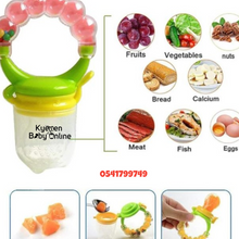 Load image into Gallery viewer, Fruit Pacifier / Fruit Feeder With Rattle Ring & Clip Holder (Dr. Annie's) 4m+ - Kyemen Baby Online