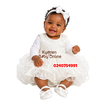 Load image into Gallery viewer, Baby Girl Christening Dress (Petite Ponpon Baby)F