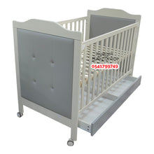 Load image into Gallery viewer, Baby Wooden Cot With Drawer (MC908) Baby Bed (Showroom Display)