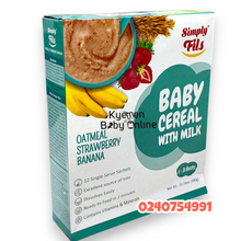 Load image into Gallery viewer, Baby Cereal With Milk (Simply Fils) Oatmeal Strawberry Banana 6m+