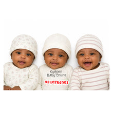 Load image into Gallery viewer, Baby Hat 3Pcs (Hudson Baby Flowers) 0-6m - Kyemen Baby Online