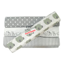 Load image into Gallery viewer, 4 In 1 Coloured Cotsheet / Receiving Blanket (One Yard) Minnie Kolaco - Kyemen Baby Online