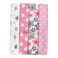 Load image into Gallery viewer, 4 In 1 Coloured Cotsheet / Receiving Blanket (One Yard) Minnie Kolaco - Kyemen Baby Online