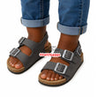 Load image into Gallery viewer, Baby Birkenstock Sandals (Old Navy) Dark Grey (12-18) - Kyemen Baby Online