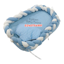 Load image into Gallery viewer, Baby Bed (Baby Lounger / Portable Infant Co Sleeper Bassinet With Spiral Bumper / Baby Nest) - Kyemen Baby Online