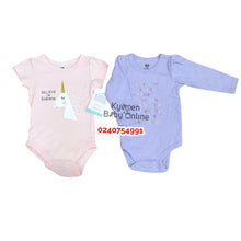 Load image into Gallery viewer, Baby Girl Bodysuit With Pant HudsonBaby( Unicorn) - Kyemen Baby Online