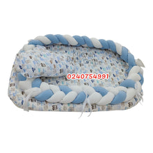 Load image into Gallery viewer, Baby Bed (Baby Lounger / Portable Infant Co Sleeper Bassinet With Spiral Bumper / Baby Nest) - Kyemen Baby Online
