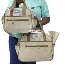 Load image into Gallery viewer, 4 In 1 Diaper Bag (Chicco Leather) Brown - Kyemen Baby Online