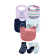 Load image into Gallery viewer, Baby 5 in 1 Bib With 3 Pairs of socks (Hudson Baby)