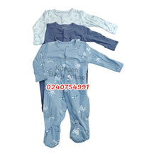 Load image into Gallery viewer, Baby Sleep Suit / Sleep Wear / Overall (Mamas And Papas 3Pcs) 3-6 Months. - Kyemen Baby Online