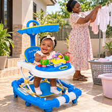 Load image into Gallery viewer, 2 In 1 Baby Walker / Rocker With Shade, Toys And Music (BW-629)
