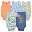 Load image into Gallery viewer, Baby Boy Bodysuit Sleeveless Bodysuit Hudson Baby(5Pcs) Vacay - Kyemen Baby Online