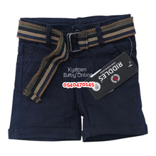 Load image into Gallery viewer, Baby Boy Shorts With Belt (Riddles) - Kyemen Baby Online