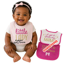 Load image into Gallery viewer, Baby Bib 3Pcs (Hudson Baby) Lady - Kyemen Baby Online