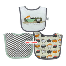 Load image into Gallery viewer, Baby Bib (Little) Sushi 3Pcs - Kyemen Baby Online