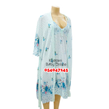Load image into Gallery viewer, Wholesale - Breastfeeding Night Gown / Nighty With Coat 12-14 ( Suinier Dotty) - Kyemen Baby Online