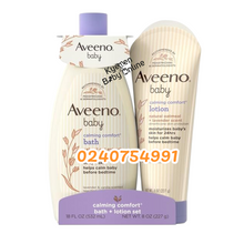 Load image into Gallery viewer, Aveeno Baby Calming Comfort Bath Set (Bath And Lotion) - Kyemen Baby Online