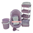 Load image into Gallery viewer, Baby Bath Set (With Bottle Rack And Item Rack With Cover) - Kyemen Baby Online