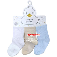 Load image into Gallery viewer, Baby Boy Socks (3pcs) Green Duck 12-24m - Kyemen Baby Online