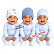 Load image into Gallery viewer, Baby Hat 3Pcs (Hudson Baby Elephant) 0-6m - Kyemen Baby Online