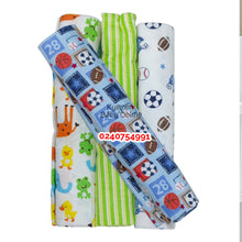 Load image into Gallery viewer, 4 In 1 Coloured Cotsheet / Receiving Blanket (One Yard) Minnie Kolaco - Kyemen Baby Online