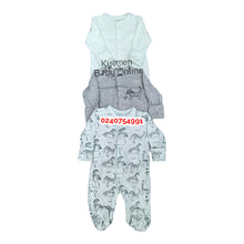 Load image into Gallery viewer, Baby Sleep Suit / Sleep Wear / Overall (Mamas And Papas 3Pcs) 3-6 Months. - Kyemen Baby Online