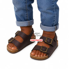 Load image into Gallery viewer, Baby Birkenstock Sandals (Old Navy) Dark Brown - Kyemen Baby Online