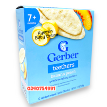 Load image into Gallery viewer, Gerber Teethers Biscuit (Banana & Peach) 7m+